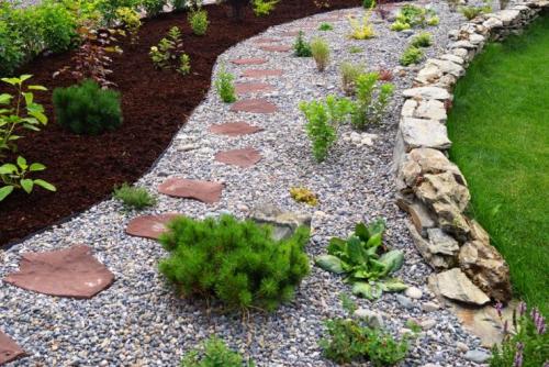 Миксбордер с лилейниками. Кустарниковый 01