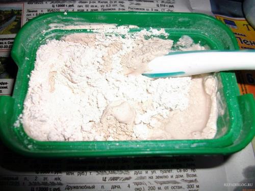 Как разводить гипс .  Какой гипс нужен? 02