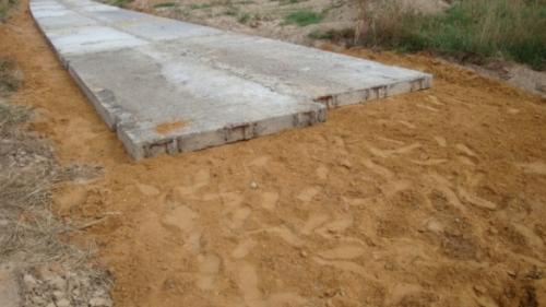 Заезд на участок ниже дороги. Строительство подъездной дороги с использованием геотекстиля