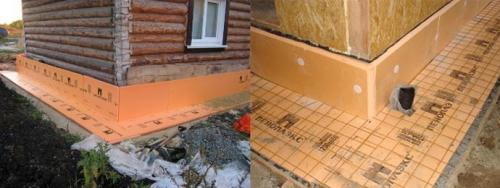 Утепленная отмостка из тротуарной плитки. Установка бордюров и укладка труб водостока