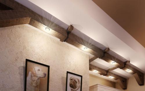 Фальш балки из ламината. Виды потолочных балок