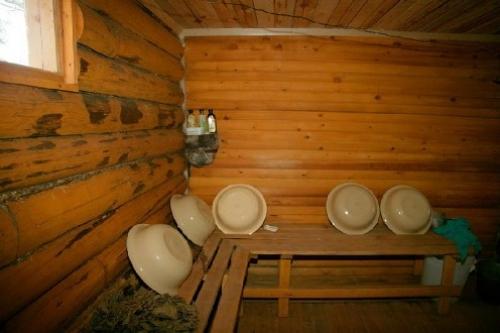 Моечная в бане из бревна. Мойка в парилке или отдельно?