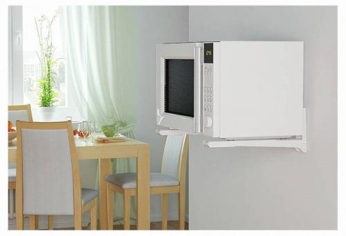 Микроволновка Скользит по кронштейну. Как повесить микроволновку на стену?