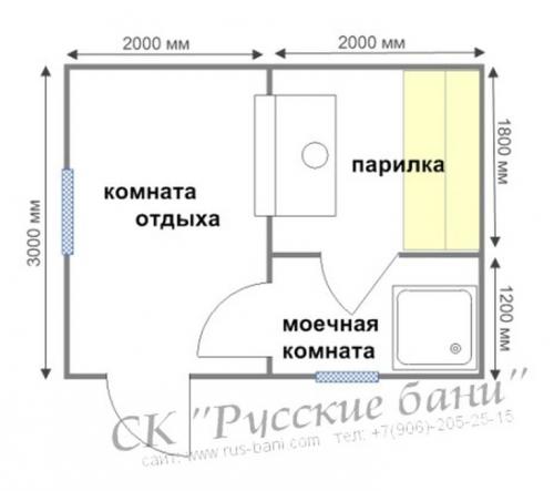 Каркасная баня 3 на 3 планировка. (+36 фото) Баня 3 на 3 планировка внутри фото