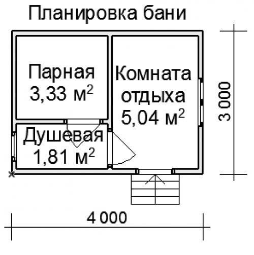 Баня из кирпича проекты 3 на 4