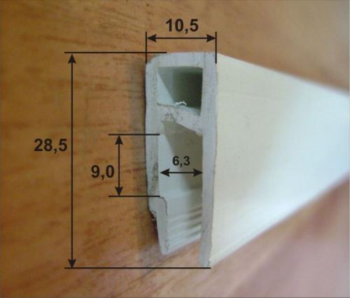 Пластиковый багет для натяжных потолков. Виды профиля