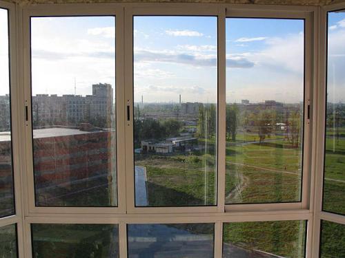 Алюминиевые окна на балкон раздвижные
