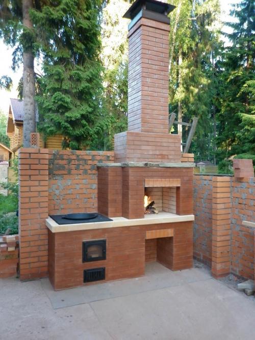 Барбекю из кирпича чертежи. Барбекю из кирпича: как сделать простой комплекс своими руками. Проекты, чертежи и порядок выполнения работ