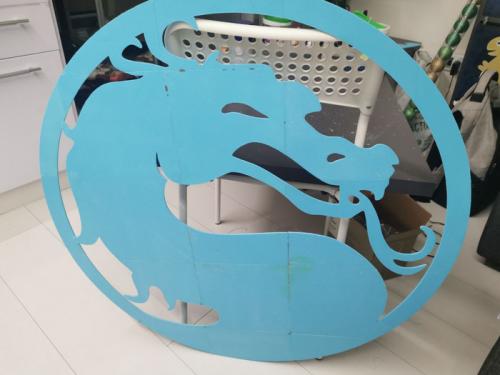 Лайфхаки со светодиодной лентой. Светильник в стиле лого Mortal Kombat