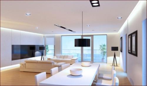 Эффектное освещение комнат светодиодной лентой на потолке. Варианты оформления