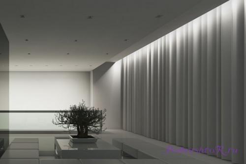 Эффектное освещение комнат светодиодной лентой на потолке. Варианты оформления 15