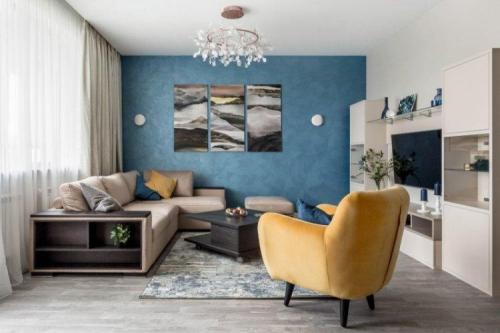 Какие оттенки синего цвета подходят для создания уютного интерьера. Стили интерьера и синий цвет