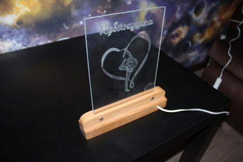 Поделки из светодиодной ленты. Светильник-ночник из светодиодной ленты и оргстекла