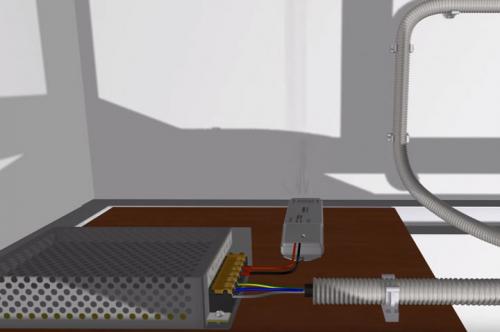 УСТАНОВКА светодиодной ленты СВОИМИ.. Монтаж питания 220В 03