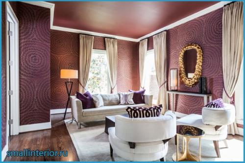 Бордовый цвет сочетание в интерьере. С какими тонами можно сочетать?