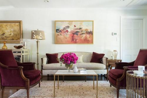 Бордовая мебель в интерьере. Бордовый цвет в интерьере и его сочетание с другими цветами