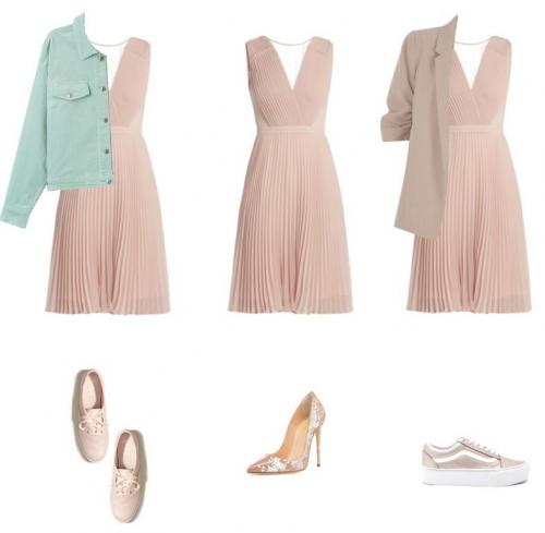 Можно ли носить бежевое платье на свадьбу, и как его дополнить. С чем носить бежевое платье