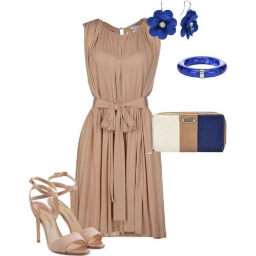 Можно ли носить бежевое платье на свадьбу, и как его дополнить. С чем носить бежевое платье