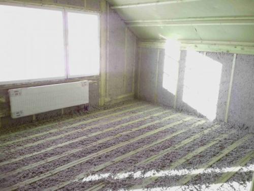 Утепленная мансардная крыша. 