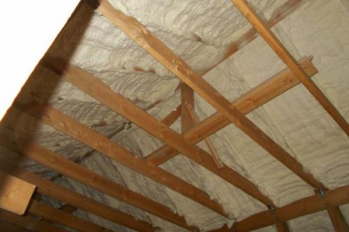 Утепленная мансардная крыша. 