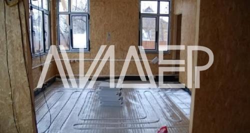 Теплый пол в доме из СИП панелей. Монтаж пола 04