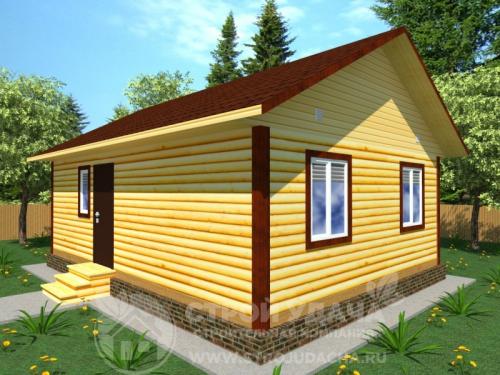 Сколько времени занимает строительство дома 6х8 своими руками. Дачный одноэтажный дом 6х8: рассматриваем все «плюсы» и «минусы» проекта
