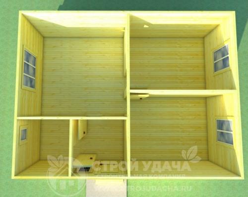 Сколько времени занимает строительство дома 6х8 своими руками. Дачный одноэтажный дом 6х8: рассматриваем все «плюсы» и «минусы» проекта