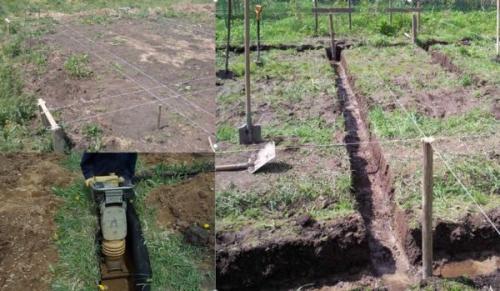 Дом из пенобетона своими руками. Строительство фундамента