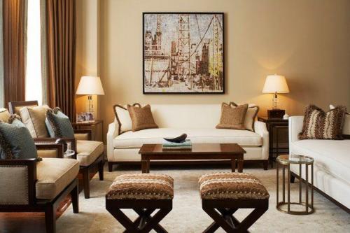 Бежевый цвет и его сочетания в интерьере 21