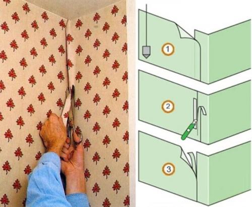Как правильно клеить бумажные обои в углах. Как правильно клеить обои на внутренних углах: стандартный алгоритм