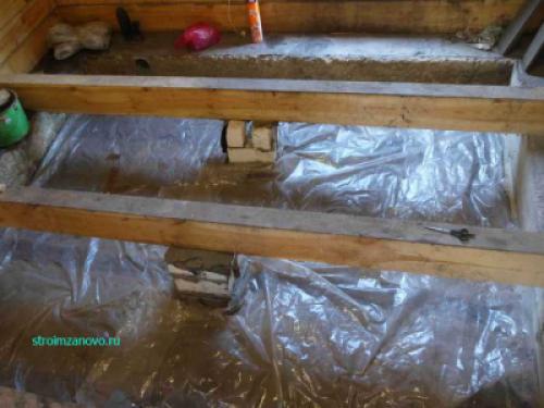 Пленка в подполье. Гидроизоляция подпольного пространства в частном доме