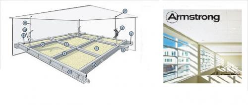Потолки Армстронг. Конструкция потолков Армстронг