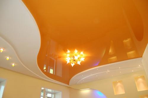 Сколько времени занимает установка натяжного потолка с подсветкой. Сколько времени займет установка натяжного потолка?