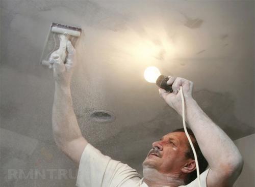 Как наклеить потолочные обои Ремонт квартиры. Требования к поверхности 01