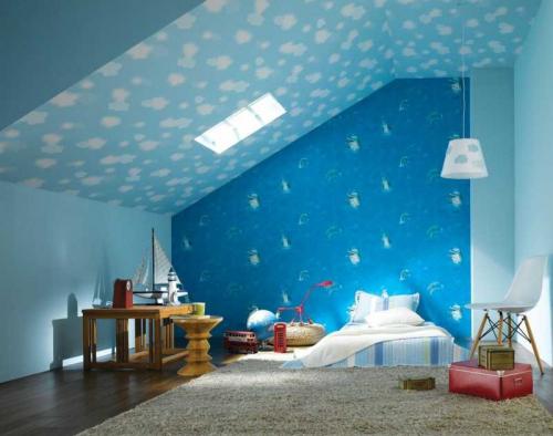 Обои на неровный потолок. Обои на потолок — выбор самых лучших вариантов дизайна и методика поклейки своими руками (112 фото)