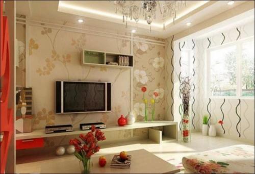 Варианты поклейки двух видов обоев. Основные правила комбинирования