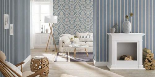 Совмещение обоев в интерьере. Комбинирование обоев в гостинной (120 фото)