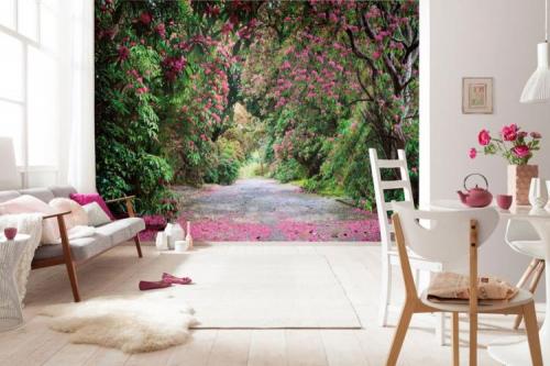 Обои геометрия на кухне. Виды обоев для кухни