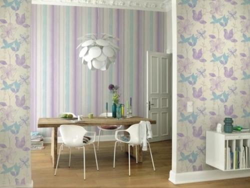 Комбинирование обоев на кухне. Как скомбинировать обои двух видов на кухне? 31