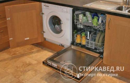 Установка посудомоечной машины 45 см. Как выбрать местоположение и определить размеры посудомойки