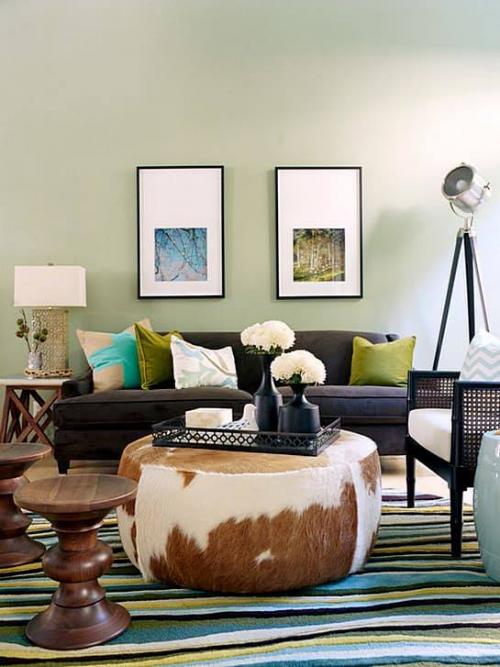 Сочетание зеленого и коричневого в интерьере. КАК ВНЕДРИТЬ ЗЕЛЕНО-КОРИЧНЕВОЕ СОЧЕТАНИЕ ЦВЕТОВ В ДИЗАЙН ГОСТИНОЙ