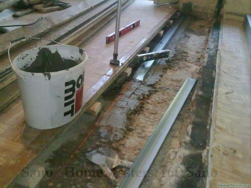 Пазогребневые плиты на деревянный пол. Перегородка ГКЛ и деревянный пол