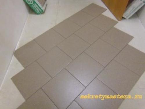 Как положить плитку 30 на 60 на пол. Секреты укладки плитки на пол, все нюансы