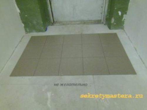 Как положить плитку 30 на 60 на пол. Секреты укладки плитки на пол, все нюансы