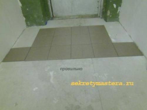 Как положить плитку 30 на 60 на пол. Секреты укладки плитки на пол, все нюансы