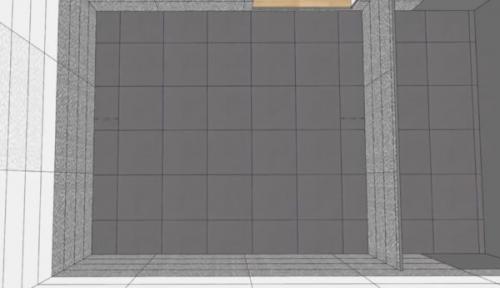 Укладка плитки в ванной комнате на пол. Предварительная раскладка