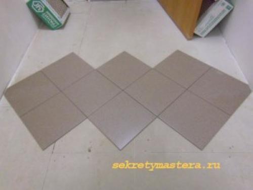 Как положить плитку 30 на 60 на пол. Секреты укладки плитки на пол, все нюансы