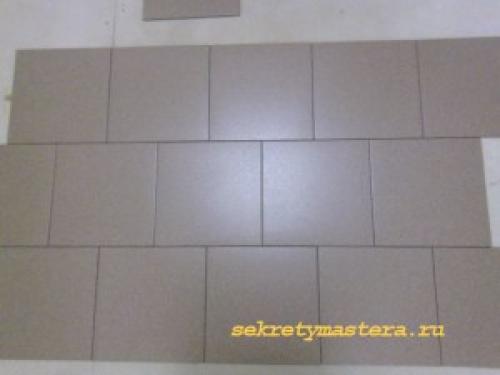 Как положить плитку 30 на 60 на пол. Секреты укладки плитки на пол, все нюансы