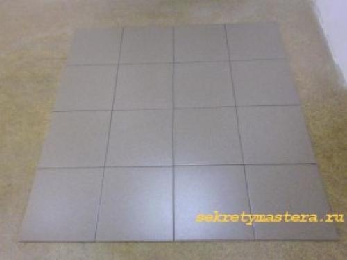 Как положить плитку 30 на 60 на пол. Секреты укладки плитки на пол, все нюансы