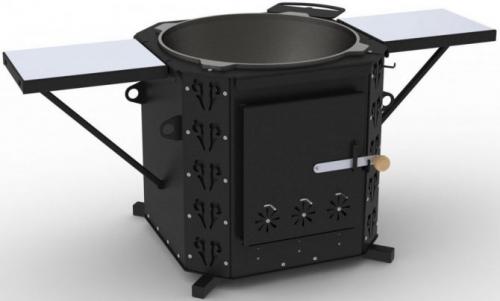 Из чего можно сделать печь для казана. Чугунная печь под казан